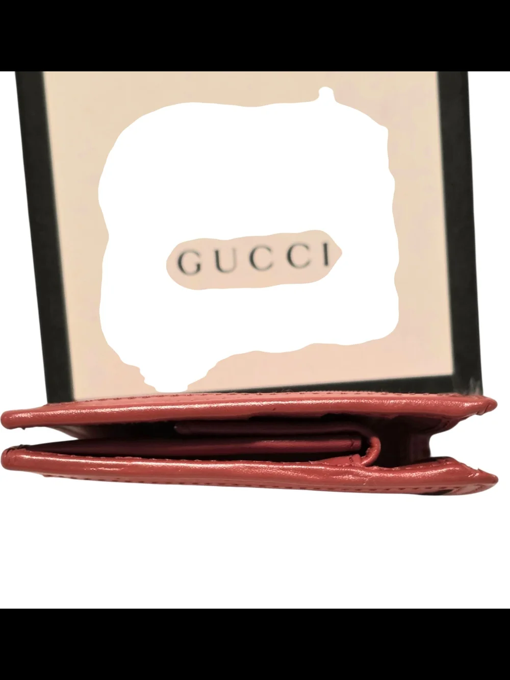 Gucci Diamante Men's Bifold Wallet Geometric Diamond Pattern Red Leather New